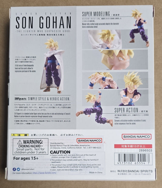 *Open Box* S.H. Figuarts Dragon Ball Z Super Saiyan Son Gohan The Fighter Who Surpassed Goku Action Figure
