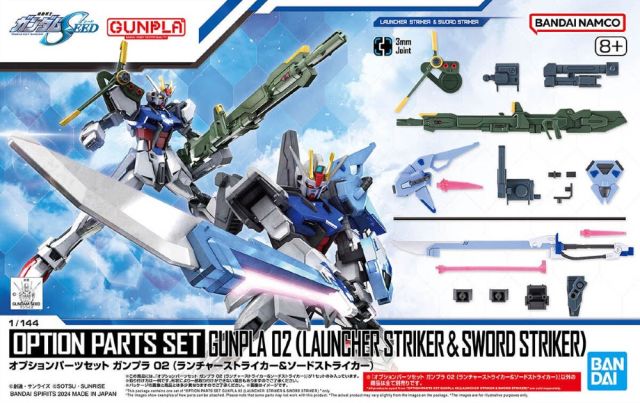 Gundam 1/144 Gunpla Option Parts Set 02 (Launcher Striker & Sword Striker) Model Kit