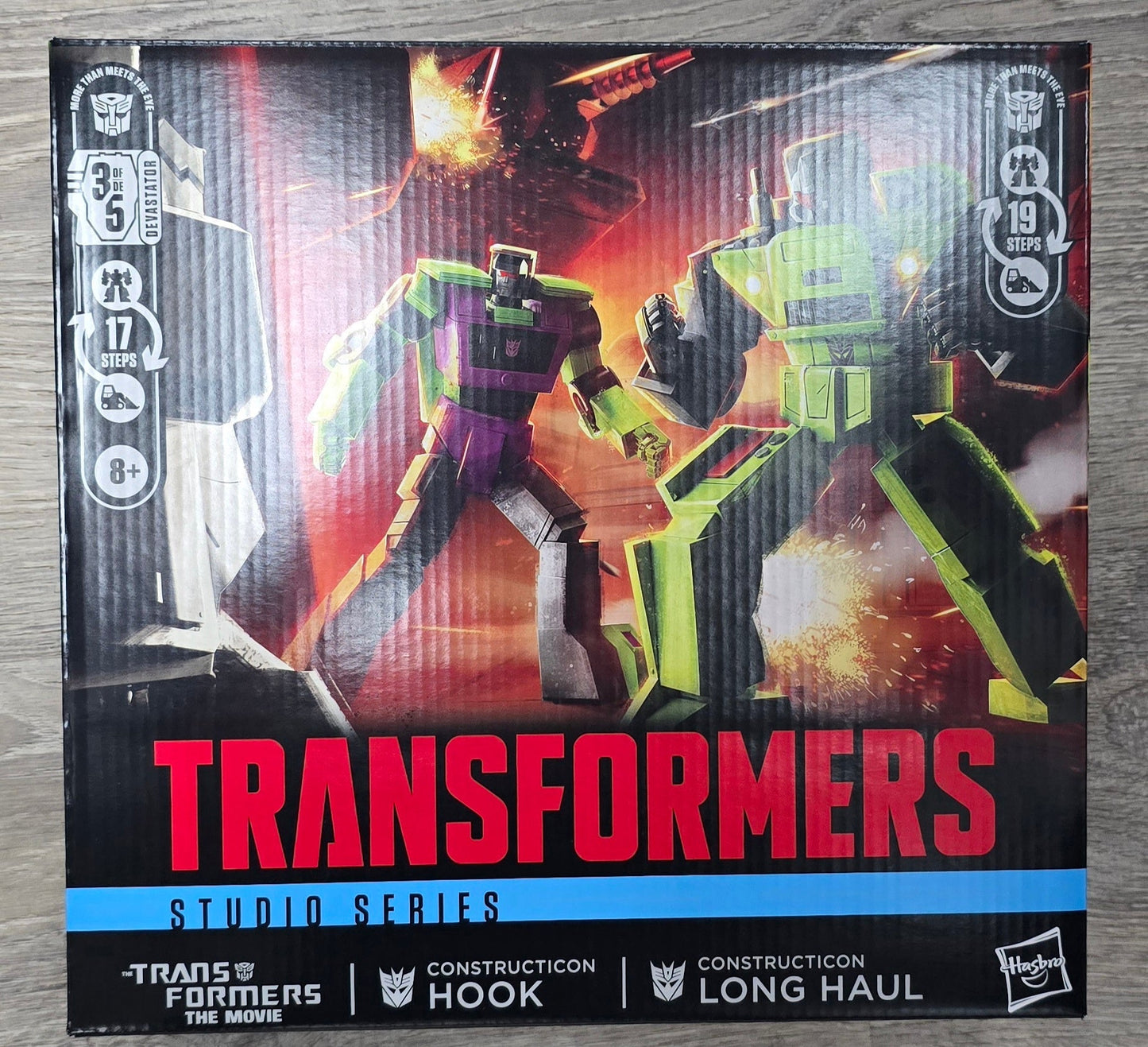 Transformers Studio Series 86 Commander Constructicon Long Haul and Hook 2 Pack Action Figure