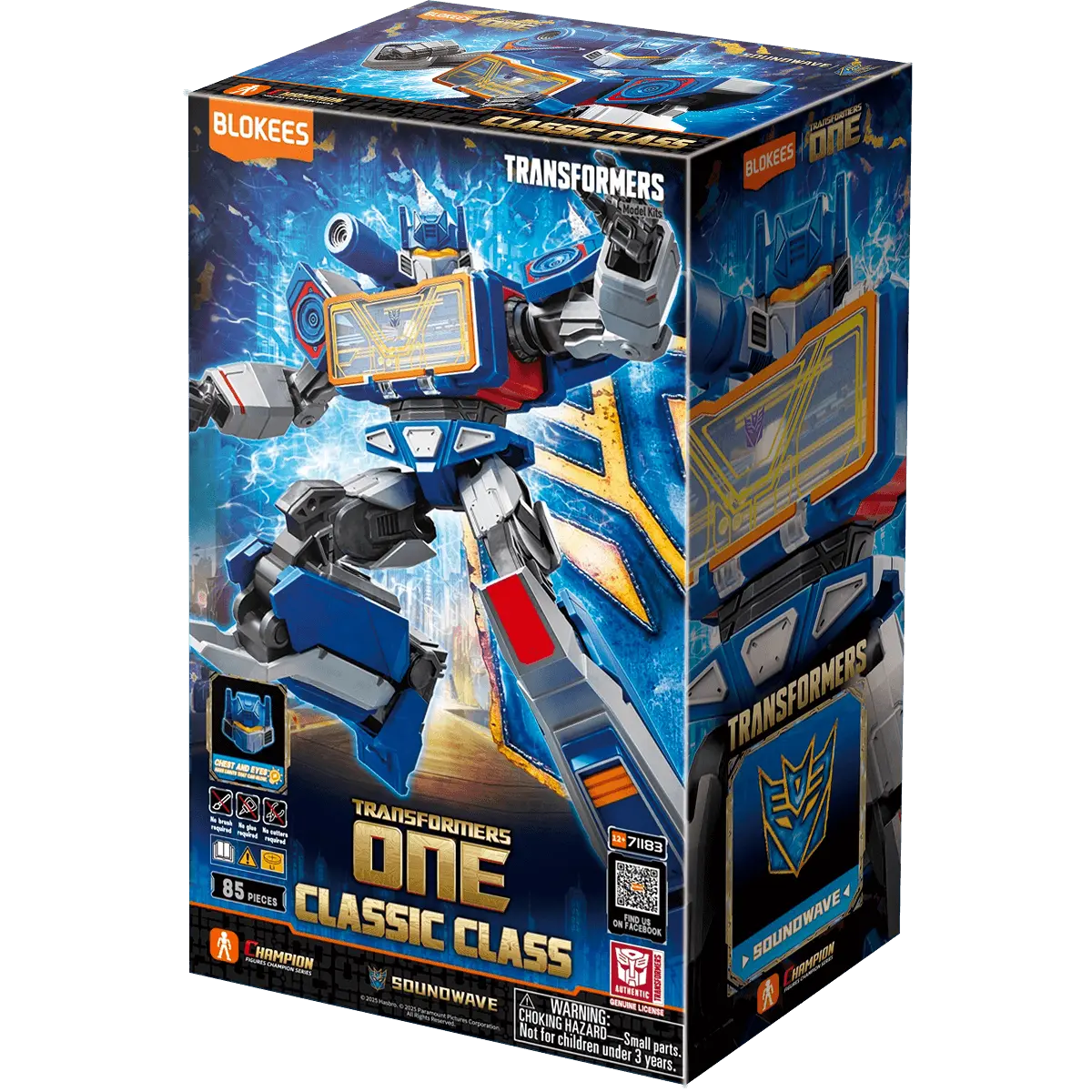 Blokees Transformers Classic Class #17 Soundwave (Transformers One) Model Kit