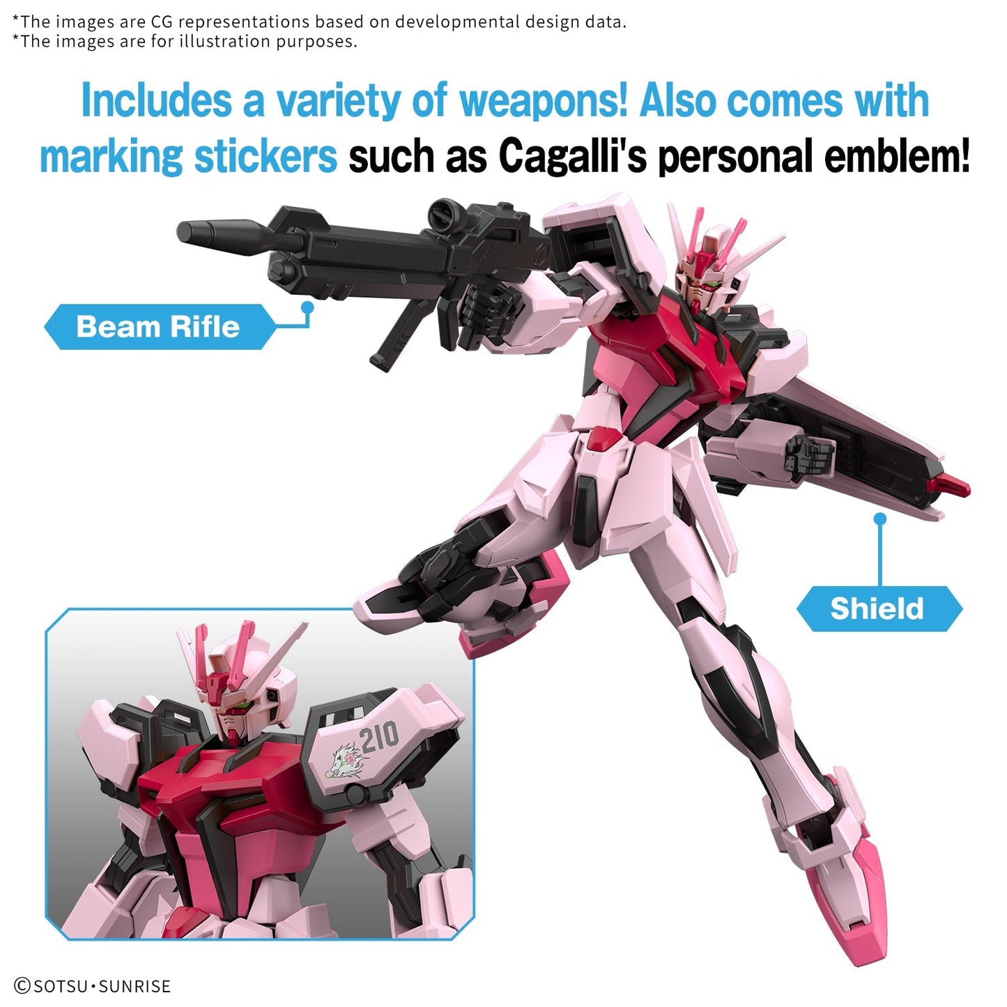 Gundam 1/144 EG Entry Grade MBF-02 Strike Rouge Model Kit