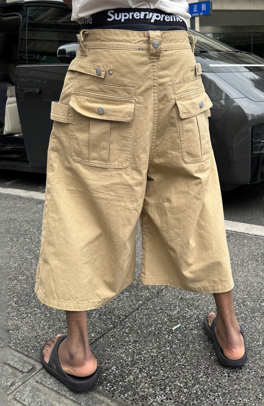 STEEPC Double-Belt Culotte Shorts