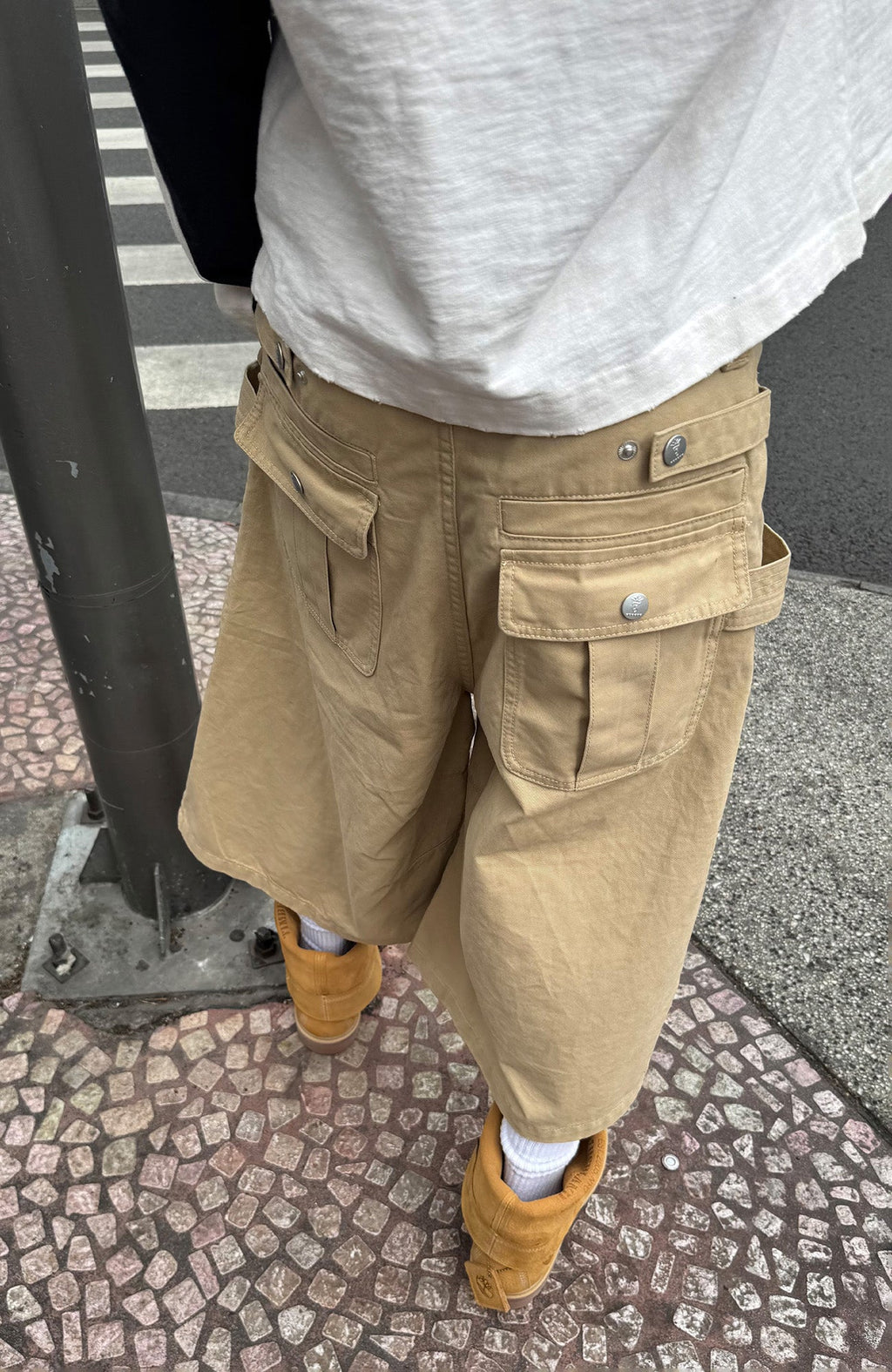 STEEPC Double-Belt Culotte Shorts