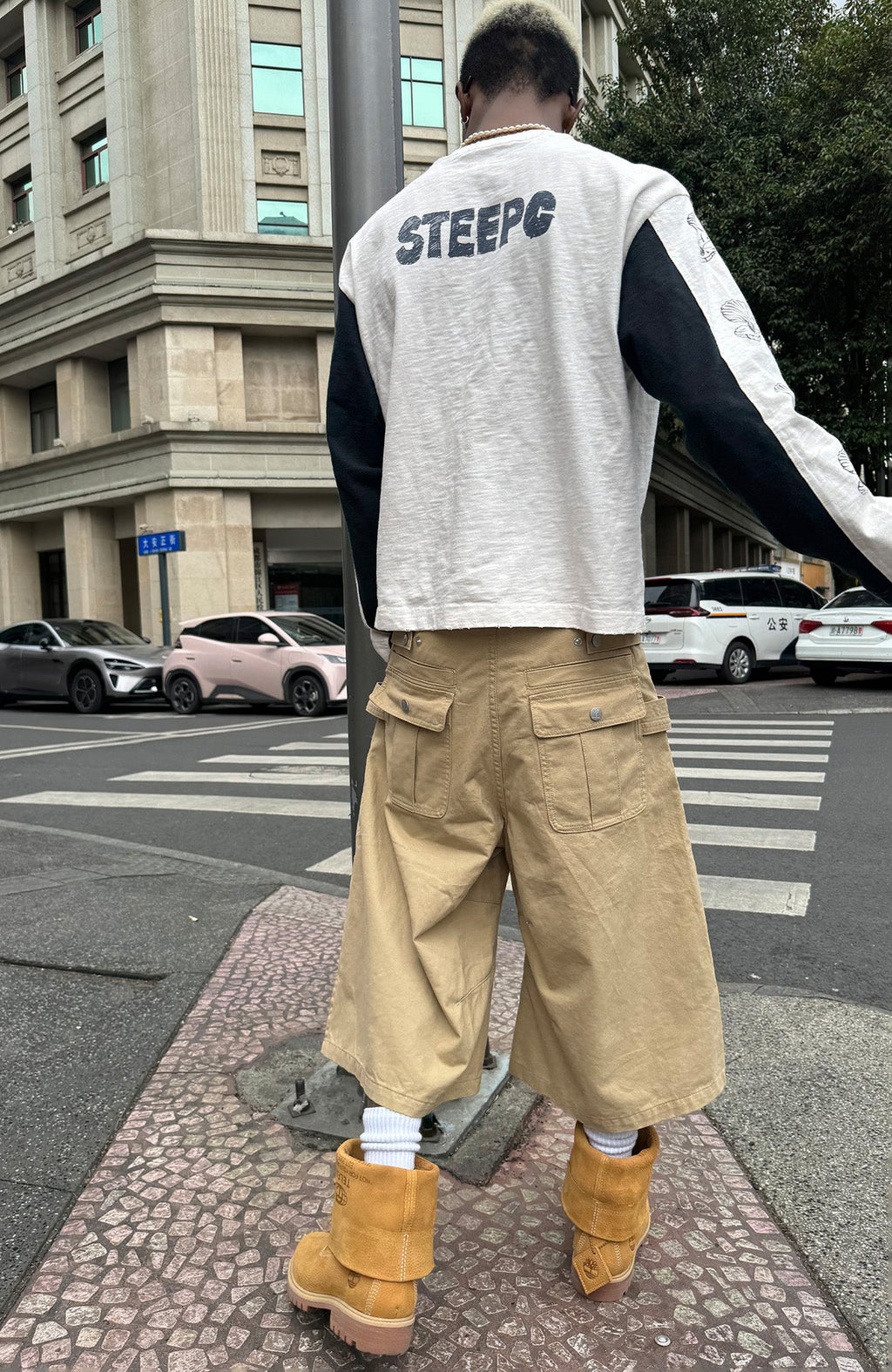 STEEPC Double-Belt Culotte Shorts