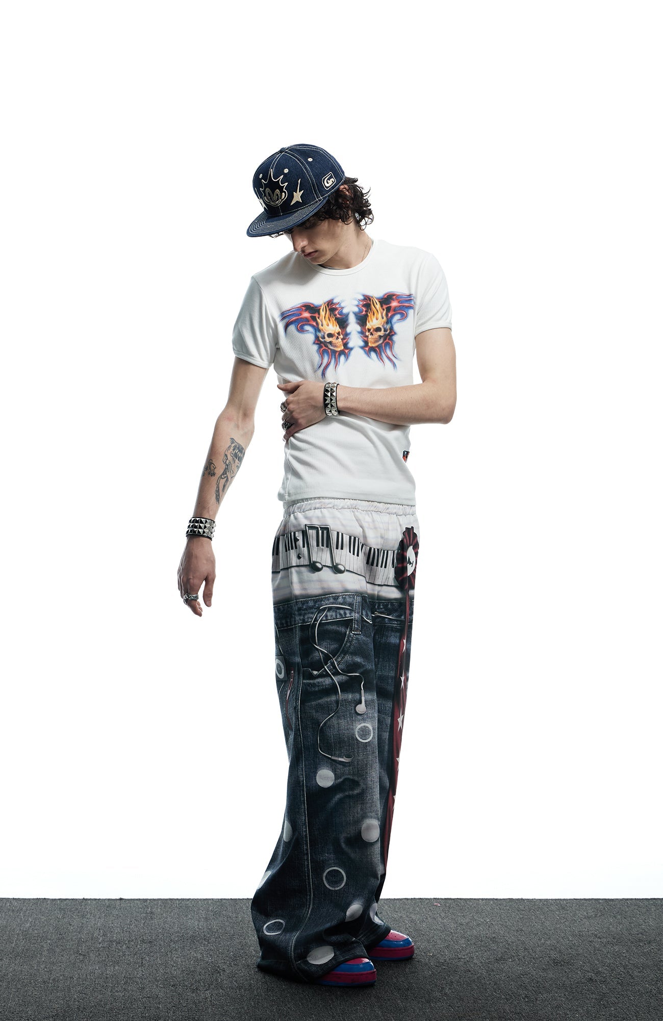 DND4DES Playful Print Baggy Trousers