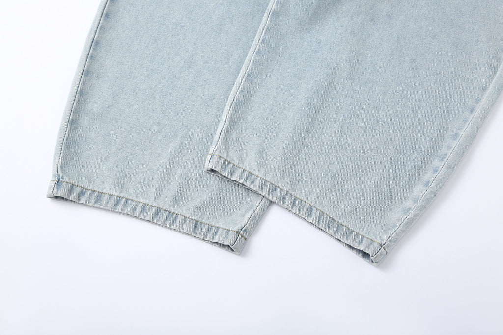 CLP Essential Washed Oversized Curved-Leg Jeans