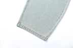 CLP Washed Diamond-Dusted Curved-Leg Jeans