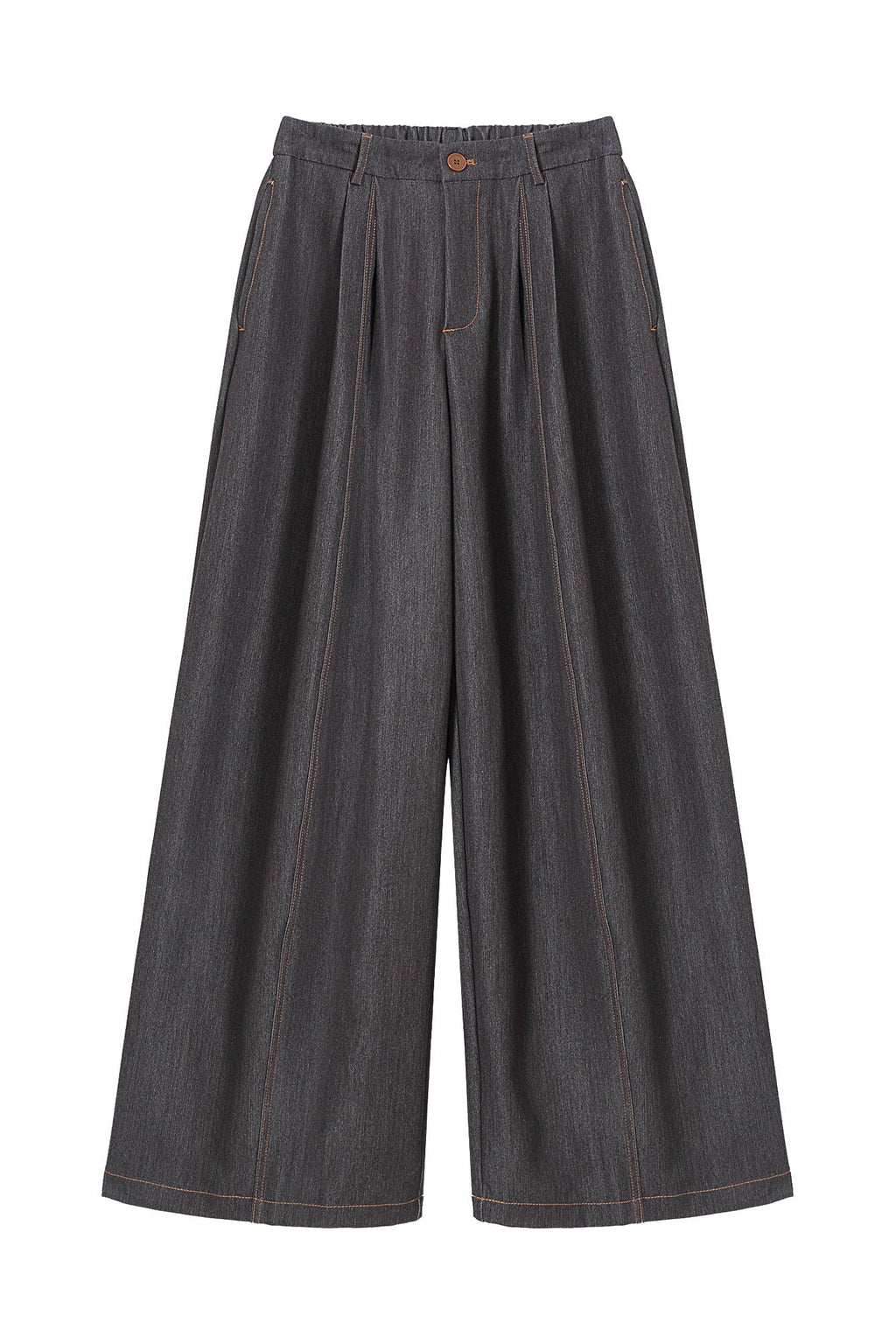 CLP Stitched Pleated Denim Pants