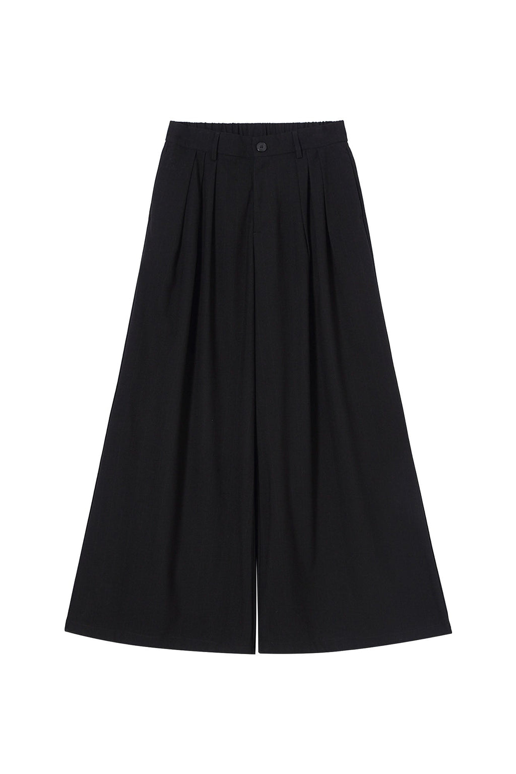 CLP Pleated Draped Wide-Leg Trousers