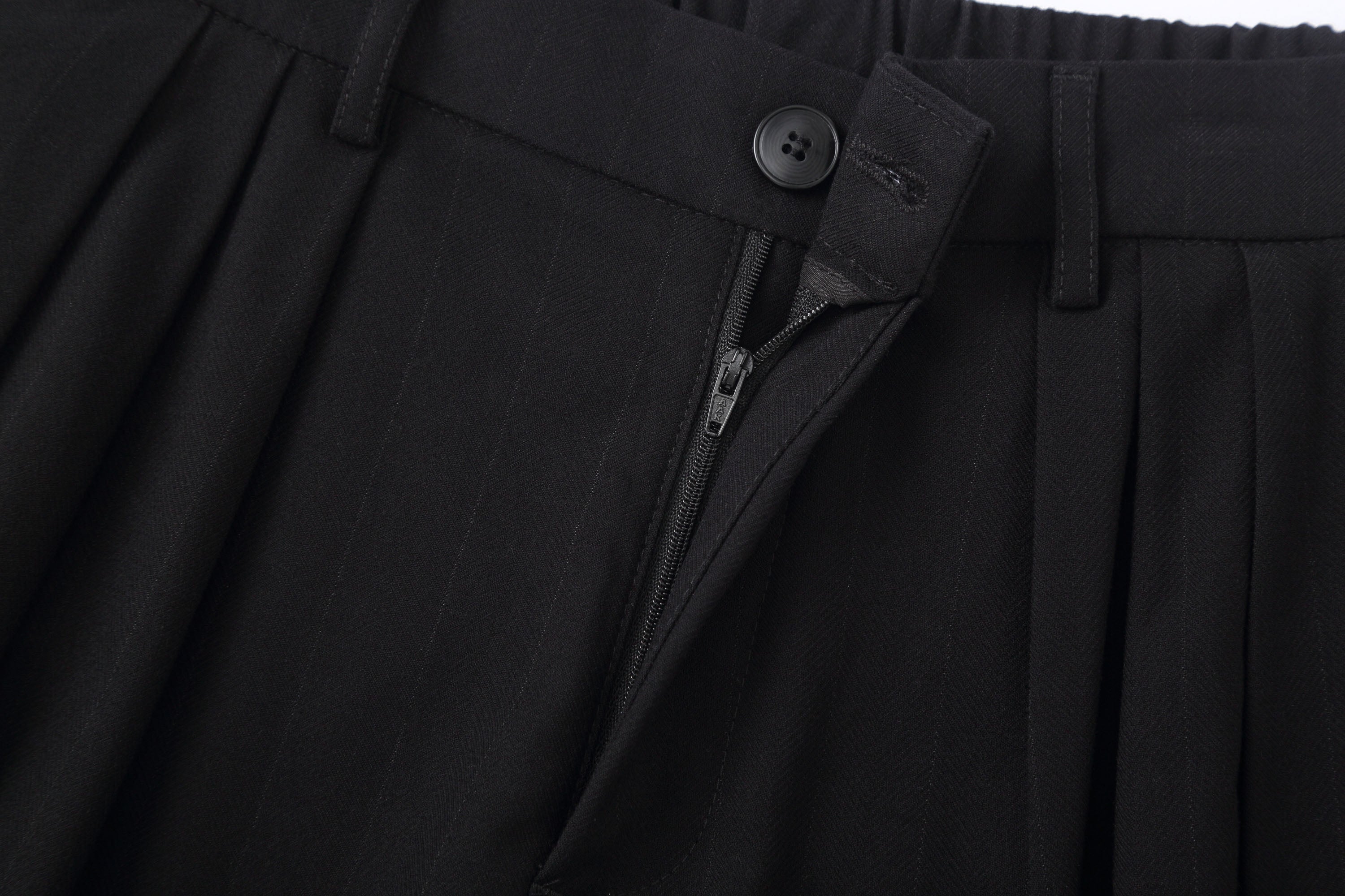 CLP Pleated Draped Wide-Leg Trousers