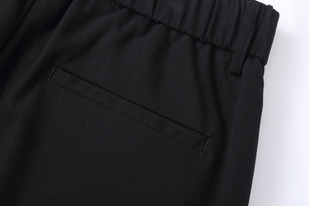 CLP Pleated Draped Wide-Leg Trousers