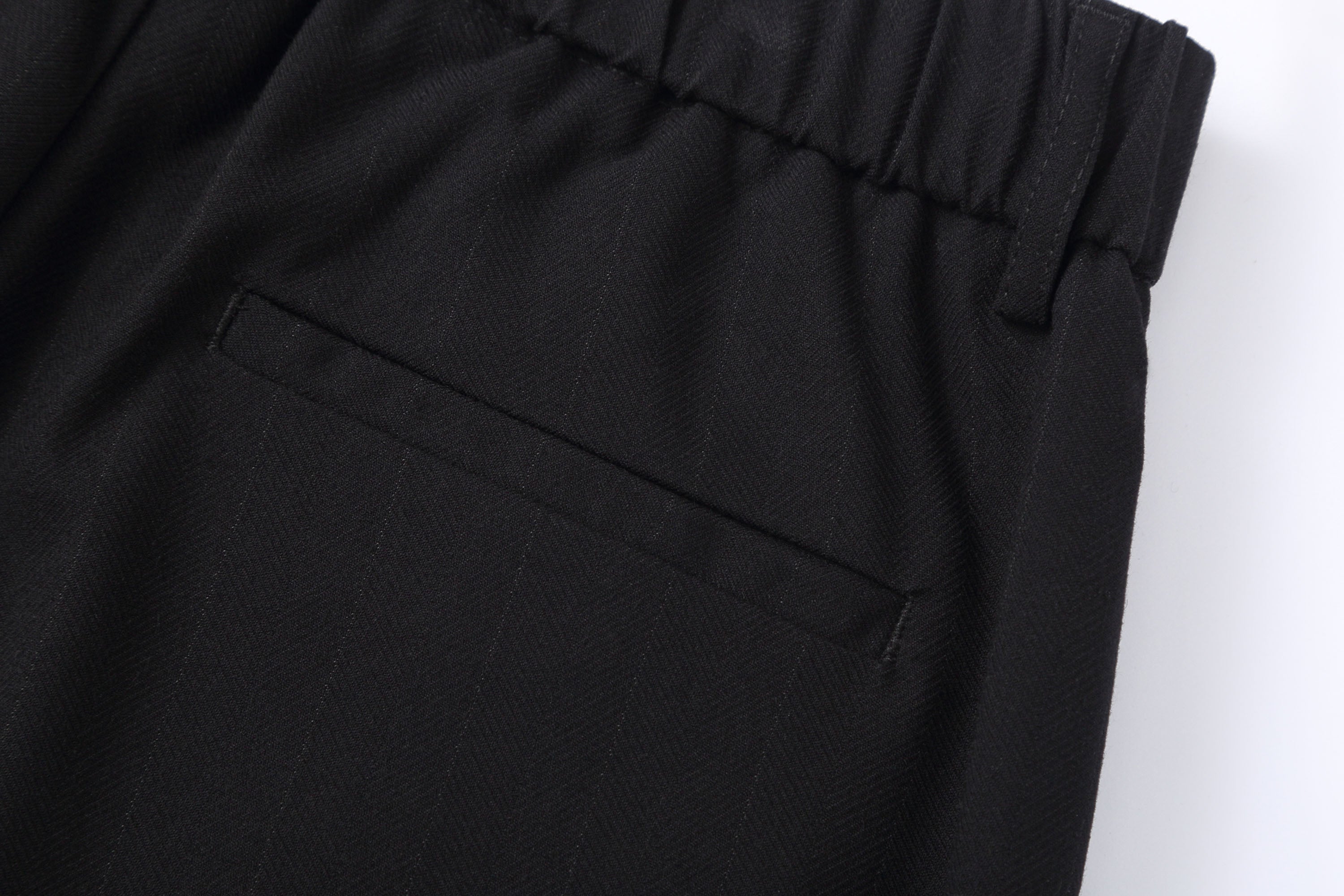 CLP Pleated Draped Wide-Leg Trousers