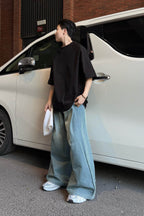 RELABEL Raglan Mid-Sleeve Oversized Tee