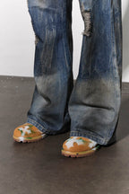 DND4DES Distressed Dusty Flared Jeans