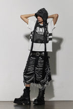 DND4DES Heavily Distressed Denim Shorts