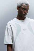 XIPHEVIL Curve Spliced Quick-Dry Sorona T-Shirt Ice