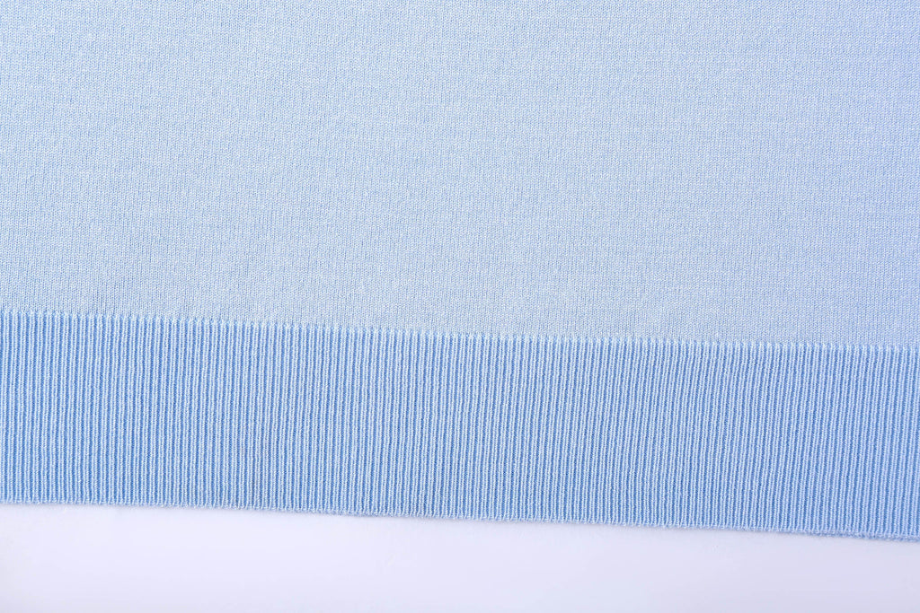 CLP V-Neck Detachable Collar Knitted Tee