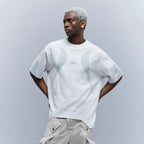 XIPHEVIL Curve Spliced Quick-Dry Sorona T-Shirt Ice