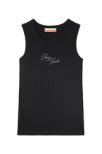 CLP Diamond Backless Ribbed Tank Top