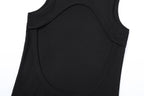 CLP Diamond Backless Ribbed Tank Top