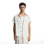 DND4DES Contrast Bullet Stitch Half Shirt