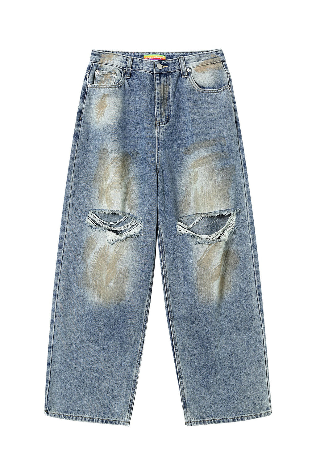 CLP Distressed Ripped Brushed Jeans