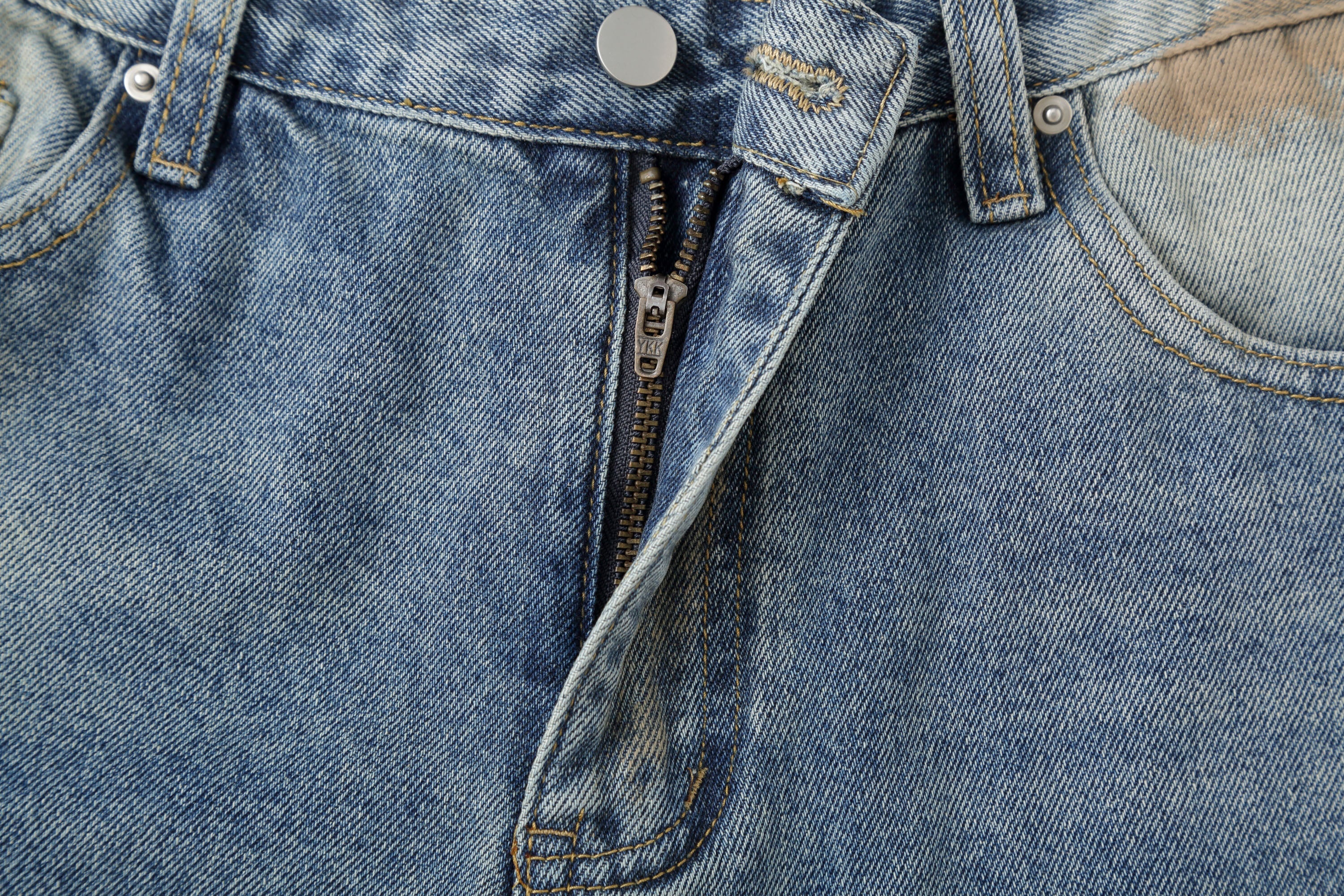 CLP Distressed Ripped Brushed Jeans
