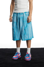 DND4DES Washed Double-Knee Sweat Shorts