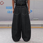 DND4DES Airplane-Buckle Curved Baggy Jeans