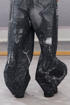 DND4DES Armour Full-Print Diamond Baggy Jeans