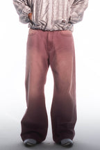 TRECLUB Retro Washed Jeans Violet