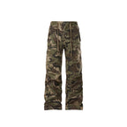 FORFEARTHAT Camo Multi-Pocket Drawstring Pants