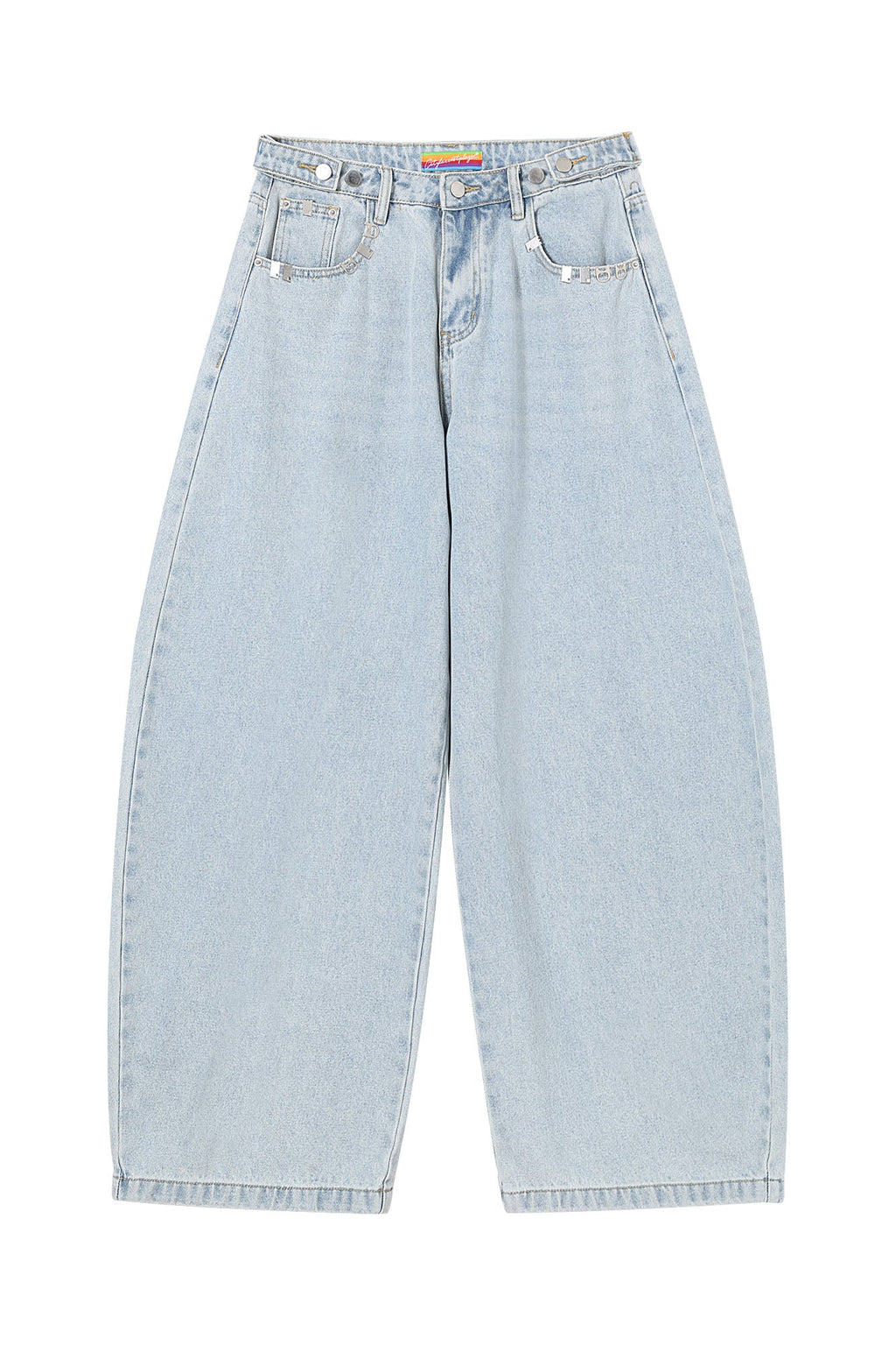 CLP Essential Washed Oversized Curved-Leg Jeans
