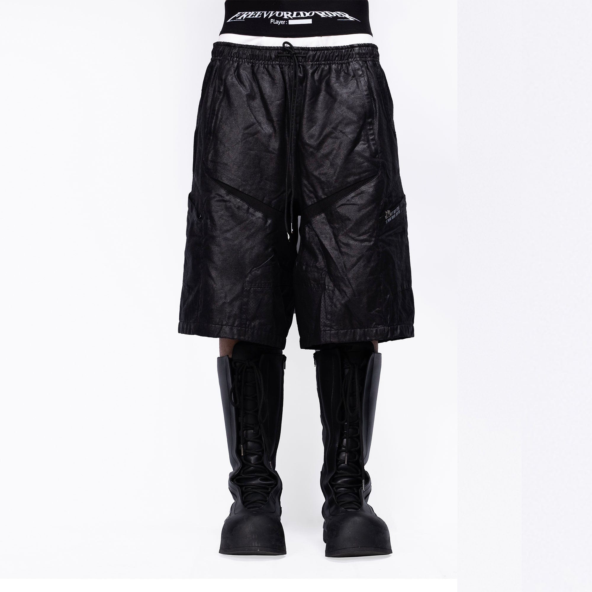 FVVO Multi-Panel Glossy Shorts