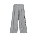 CLP Pleated Wide-Leg Sweatpants