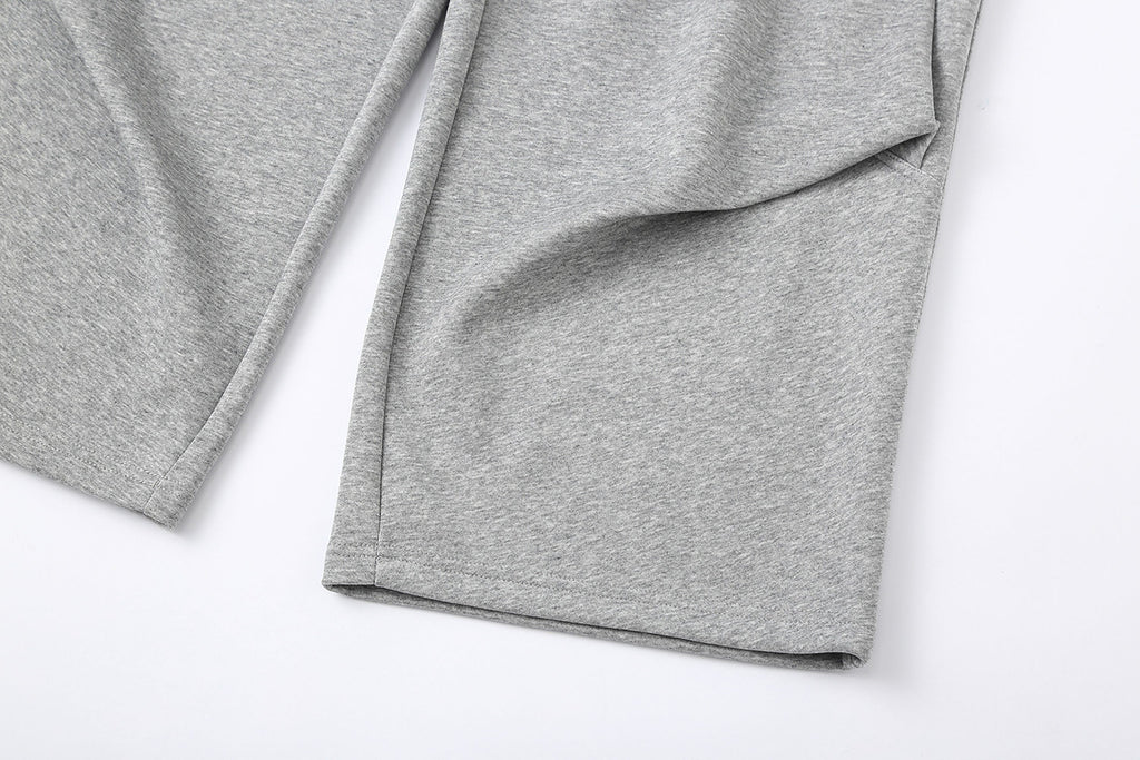 CLP Pleated Wide-Leg Sweatpants