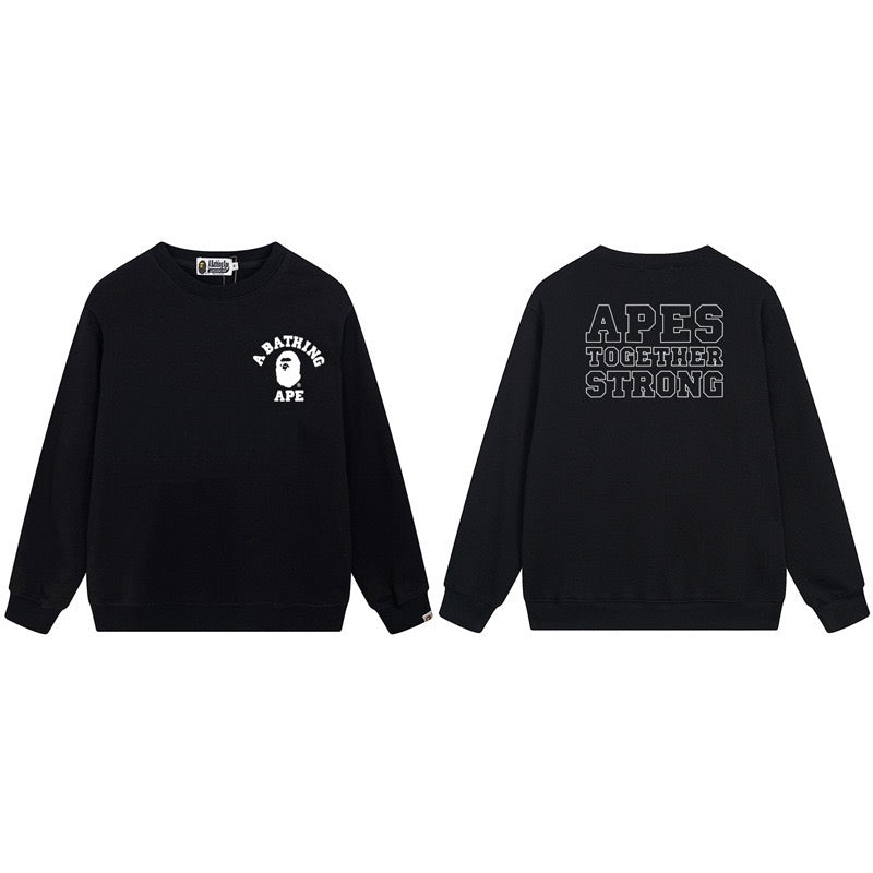 A BATHING APE Apes Together Strong Logo Crewneck Sweatshirt