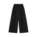 CLP Striped Pleated Wide-Leg Trousers