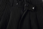 CLP Striped Pleated Wide-Leg Trousers