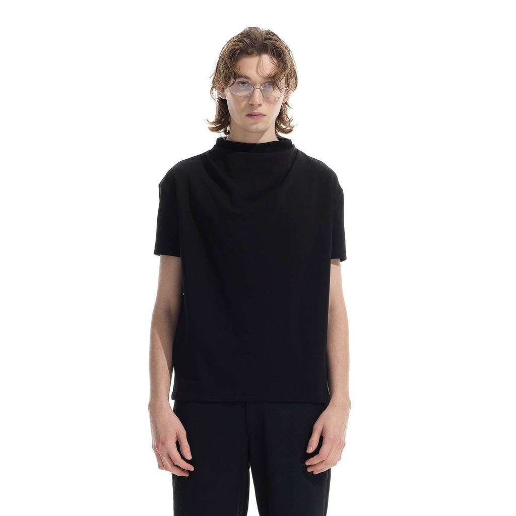 WHISTLEHUNTER Essential Crinkled Mock T-Shirt