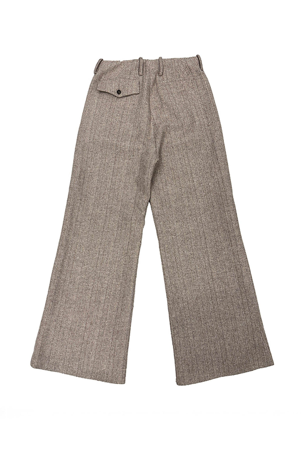 RICHILL Herringbone Hebrew Embroidery Wool-Blended Trousers
