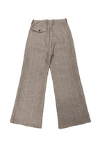 RICHILL Herringbone Hebrew Embroidery Wool-Blended Trousers