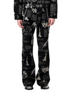CYCYCY Punk Washed Graffiti Jeans