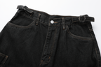 STEEPC Multi-Pocket Raw Denim Shorts