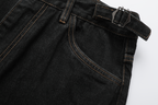 STEEPC Multi-Pocket Raw Denim Shorts