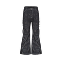 CYCYCY Wasteland Leopard Drawcord Flared Jeans