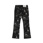 CYCYCY Punk Washed Graffiti Jeans