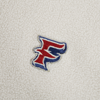 F2CE Embroidered LOGO Patch Half-Zip Fleece Hoodie