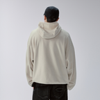 F2CE Embroidered LOGO Patch Half-Zip Fleece Hoodie