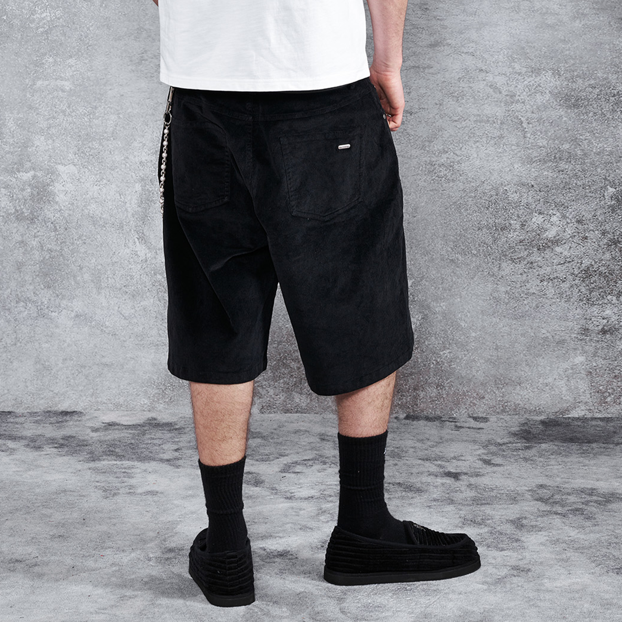 PMW Corduroy Straight-Leg Shorts